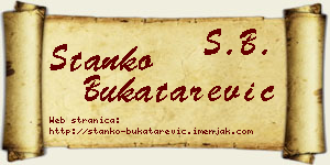 Stanko Bukatarević vizit kartica